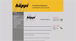 Desktop Screenshot of hueppi-ag.ch